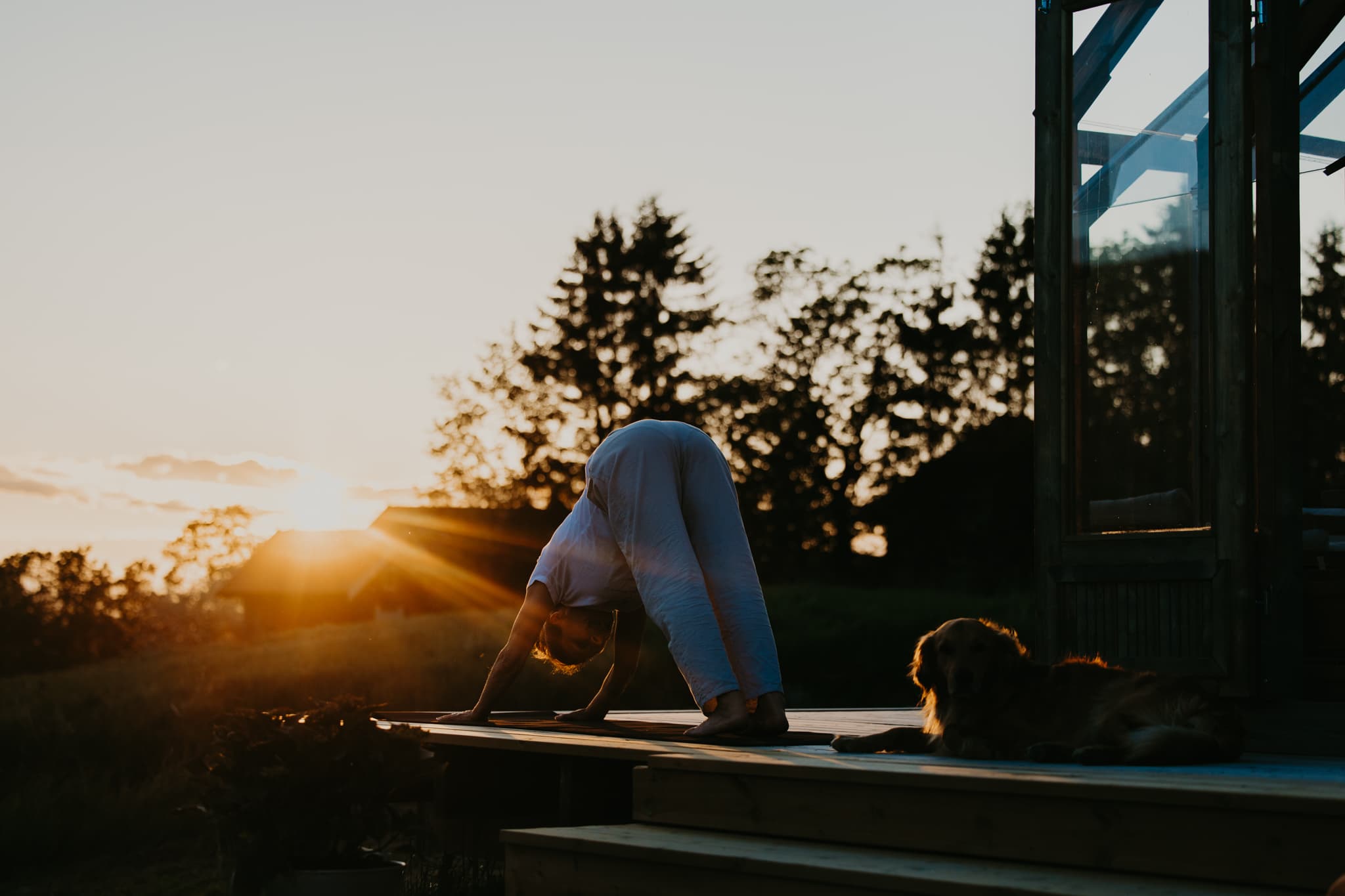 Yoga (rolig hatha) på Straand Hotel