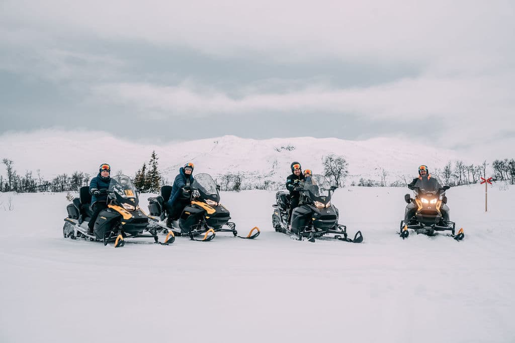 Snøscootersafari på Rauland