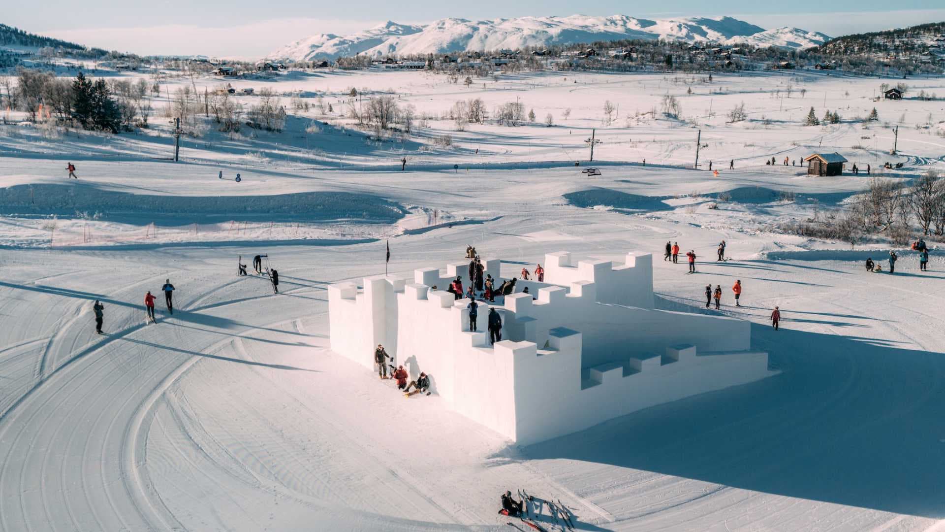 Norges største snøborg på Vierli